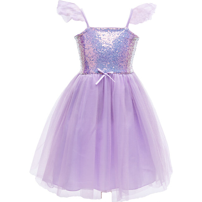 Sequins Princess Dress in Lilac Droplets. Sequins Princess Dress in Lilac Droplets.