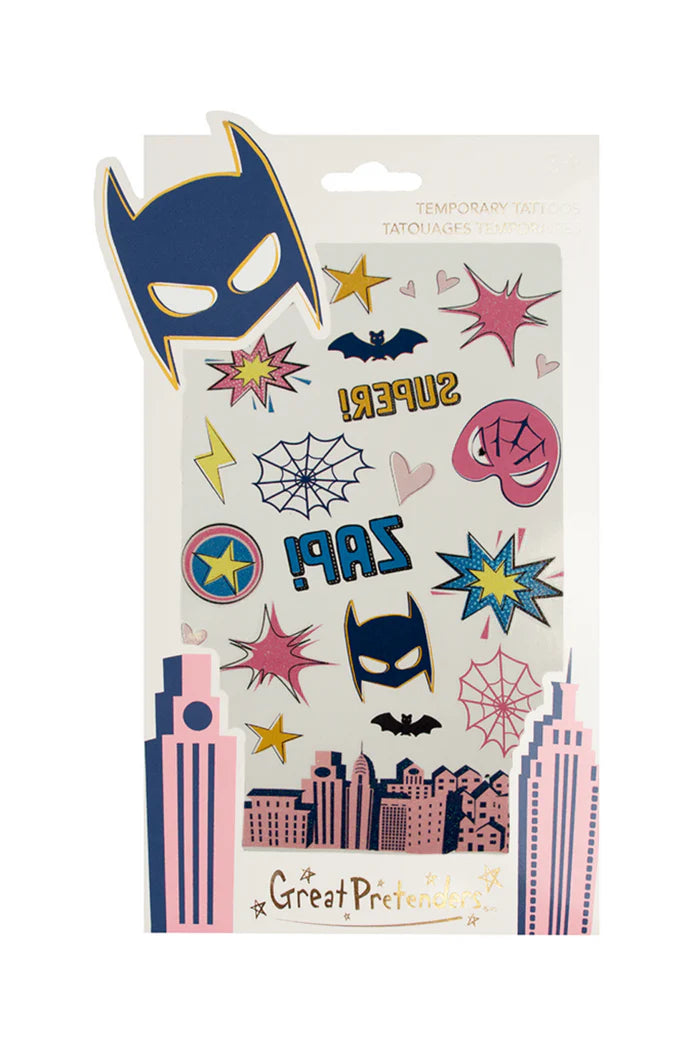 Superhero Temporary Tattoos