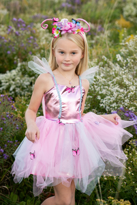 Woodland Butterfly Dress and Headband - 5/6 yrs