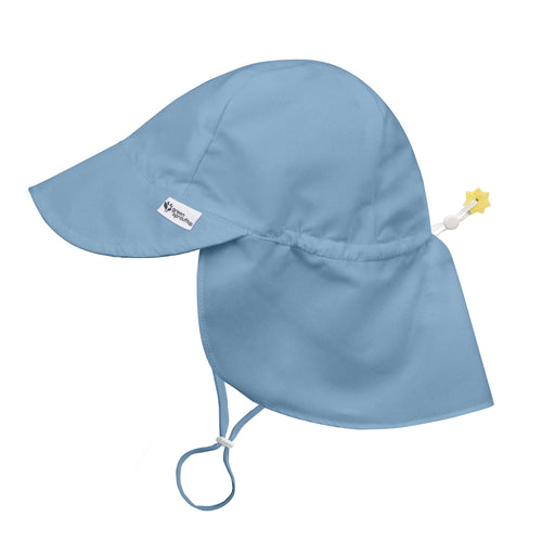 Upf 50+ Eco Flap Hat in Blue