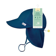 Upf 50+ Breathable Eco Flap Hat in Navy