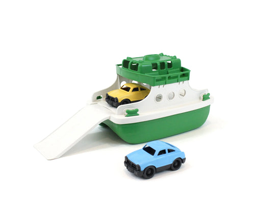 Ferry Boat in Green/White with 2 Cars Included