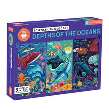 Depths of the Oceans Science Puzzle Set - 3 puzzles 100 pcs each