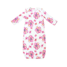 Hibiscus Kiss Baby Bamboo Layette Gown