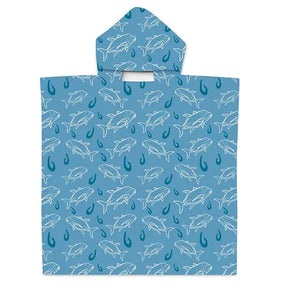 DESIGNED IN HAWAII Keiki Hooded Towel in Ulua