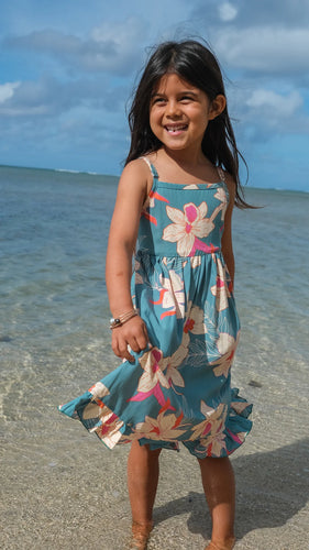 Hili Dress in Isle Orchid (Teal)