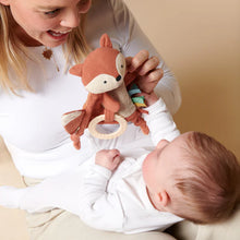 Fox Bitzy Crinkle with Silicone Teether Toy