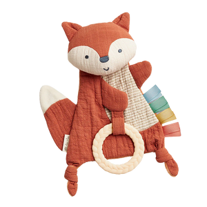 Fox Bitzy Crinkle with Silicone Teether Toy