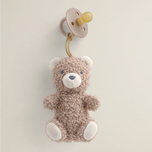 Bitzy Pal Natural Rubber Pacifier & Stuffed Animal - Bear