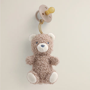 Bitzy Pal Natural Rubber Pacifier & Stuffed Animal - Bear
