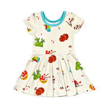 Island Mixed Plate T-Shirt Dress