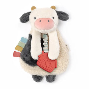Cow Plush with Silicone Teether Toy