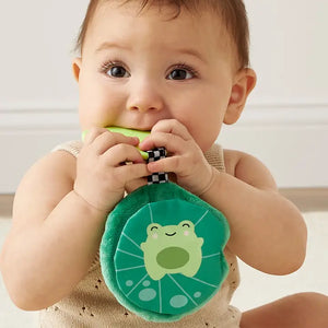 Sweetie Crinkle with Frog Silicone Teether