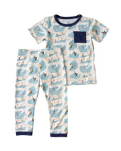 Designed on Maui - Surfs Up Short Sleeve Kids Two-Piece Pajama Set