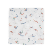 Cotton Muslin Swaddle in Mermaids