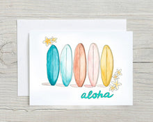 Aloha Surboards Greeting Card