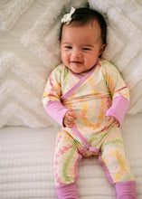 Lei Day in Sand Newborn Kimono Wrap Coverall