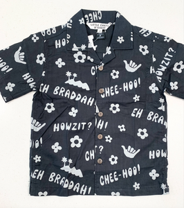 Aloha Cheehoo Collar Shirt in Black