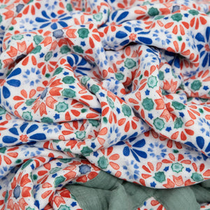 Deluxe 100% Bamboo Muslin Baby Quilt - Kaleidoscope