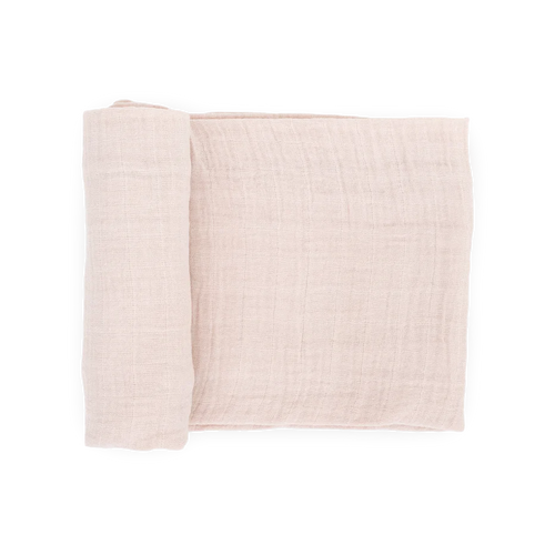 Organic Cotton Muslin Swaddle Blanket in Rosie