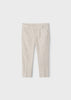 Cotton Linen Suiting Tailored Chino Pant in Sand