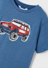 Monster Truck on Blue Short Sleeve Tee