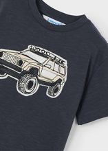 Monster Truck on Washed Black Short Sleeve Tee