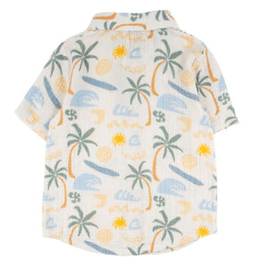 Jerry Short Sleeve Button Up Polynesia Aloha Shirt
