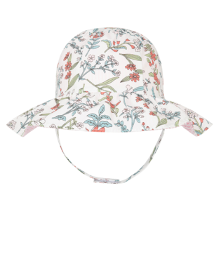 Baby Girl's Reversible Floppy Hat - Rosemary