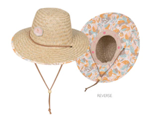 Girl's Wide Brim Straw Hat - Dempsey