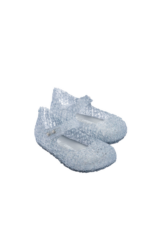 Mini Campana Papel - Clear Glitter