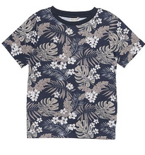 Navy Floral Organic Cotton Tee