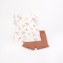 Peaches Print on Tunic Shorts 2 pc Set