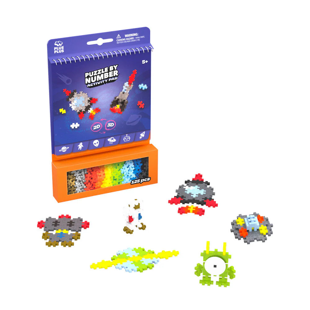 Puzzle By Number Activity Pad - Space