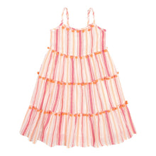 6yrs Strappy Tiered Sun Dress in Chichen Itza