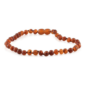 Raw Cognac Baltic Authentic Certified Amber Necklace