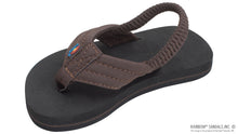 Kids Grombow - Soft Rubber Top Sole with 1" Strap Pinline in Brown