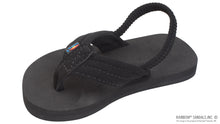 Kids Grombow - Soft Rubber Top Sole with 1" Strap in Black