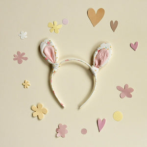 Tiny Blossom Bunny Ears Headband