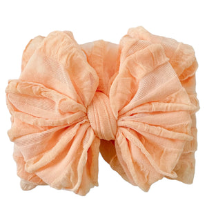 Peach Bow Headband