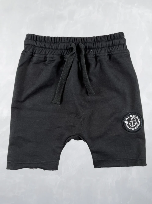 Ru Black Short with Patch