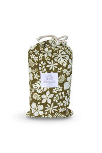 Backyard Hawaiian Aloha Theme Bamboo Organic Cotton blend Swaddle Blanket