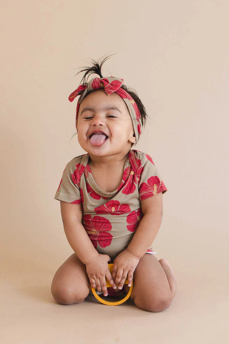 Mele Short Sleeve Bamboo Onesie