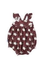 Mocha Bloom Bubble Bamboo Romper