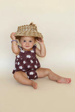 Mocha Bloom Bubble Bamboo Romper