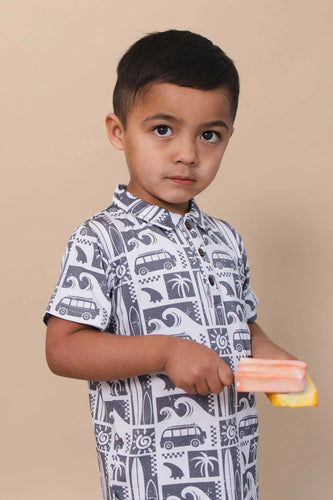 Surf's Up Bamboo Polo Shirt