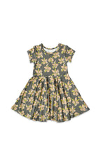 Island Orchid Short Sleeve Twirl Dress