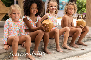 Hawaiian Luau Sustainable Frilled Crop Bikini