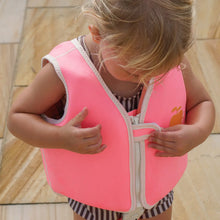 Poppy the Peach Neon Pink Float Vest