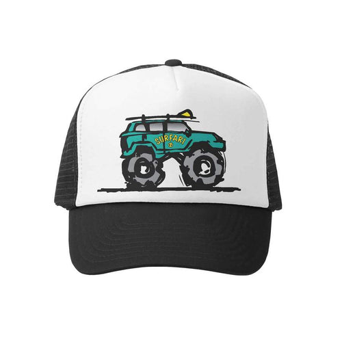 Surfari Black / White Trucker Hat